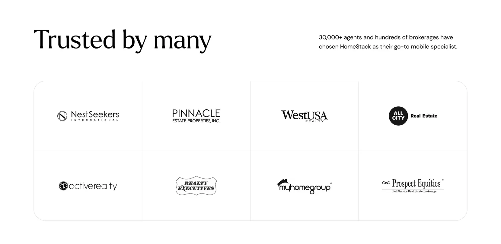 Brands section example
