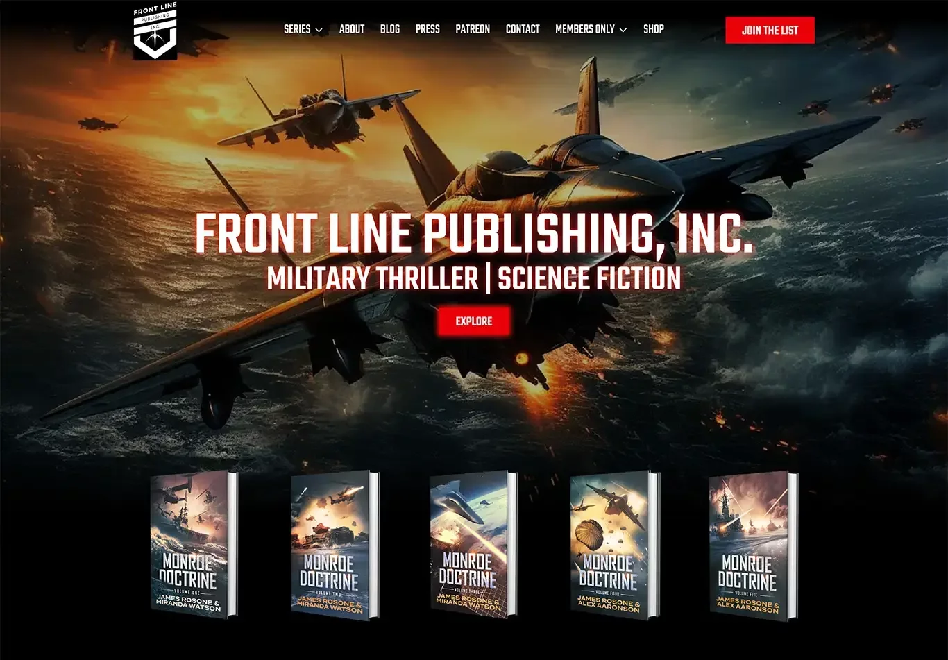 Best Author Website #4 Frontline Publishing